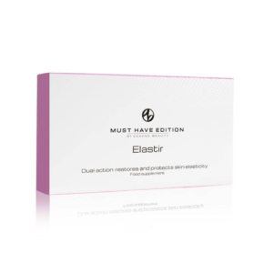 Essens Elastir Must Have Edition packaging for a food supplement that restores and protects skin elasticity.
