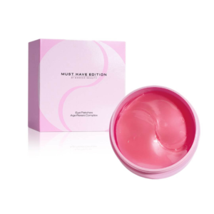 Essens Eye Patches Age Reset Complex in pink hydrogel with Must Have Edition packaging for dark circles and wrinkles.